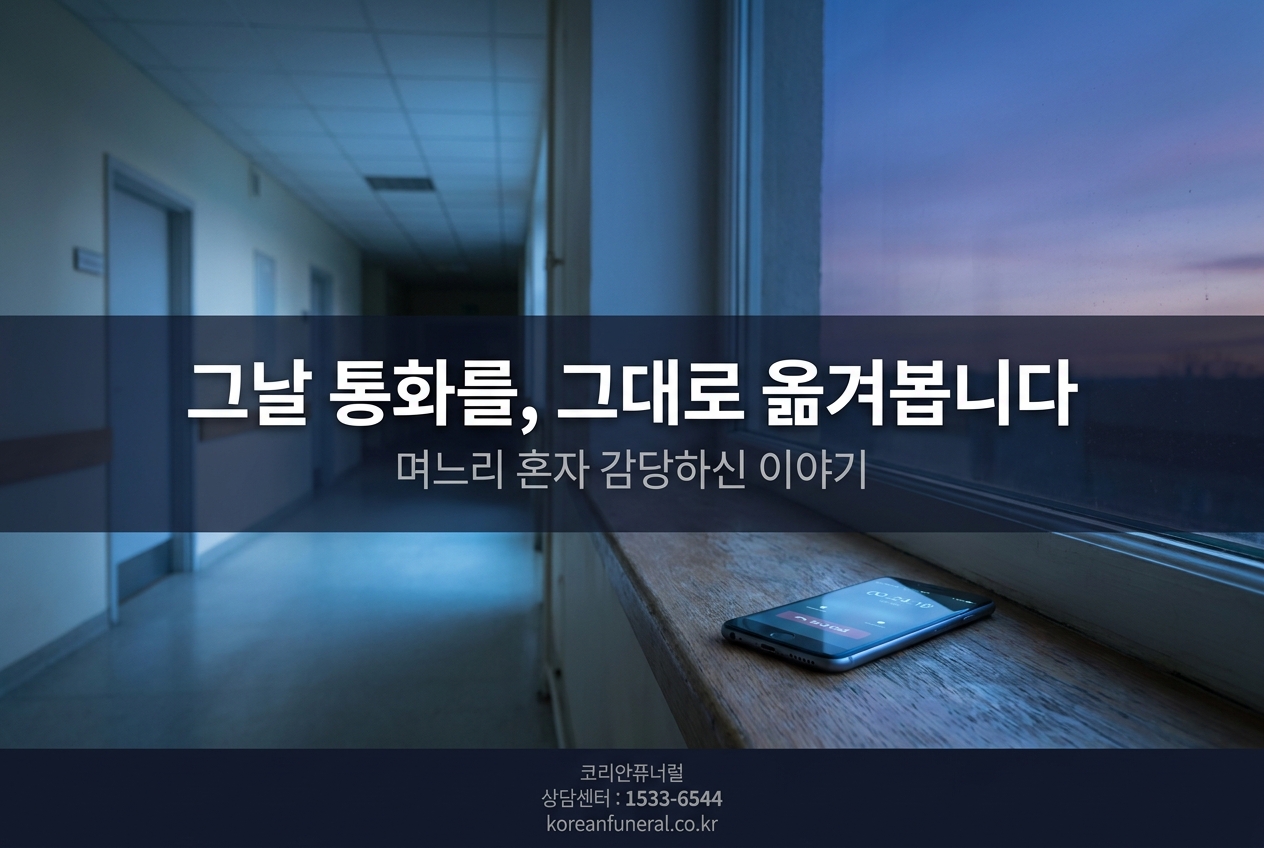 그날 통화를, 그대로 옮겨봅니다